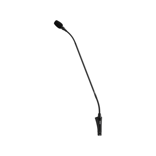 Micrófono de cuello de ganso Shure CVG18-B/C con preamplificador en línea