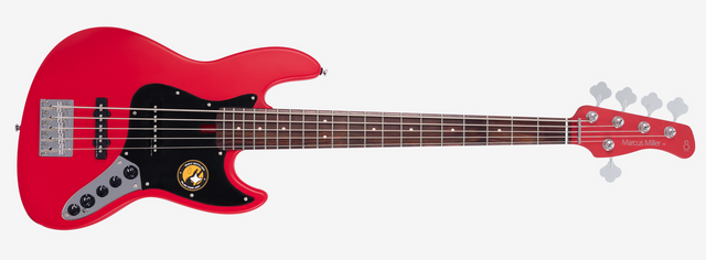 Bajo Sire Marcus Miller V3 2nd Generation de 5 cuerdas en acabado Red Satin