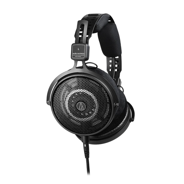 Audífonos Profesionales Abiertos de Referencia AudioTechnica ATH R50X vista oficial completa sobre fondo limpio