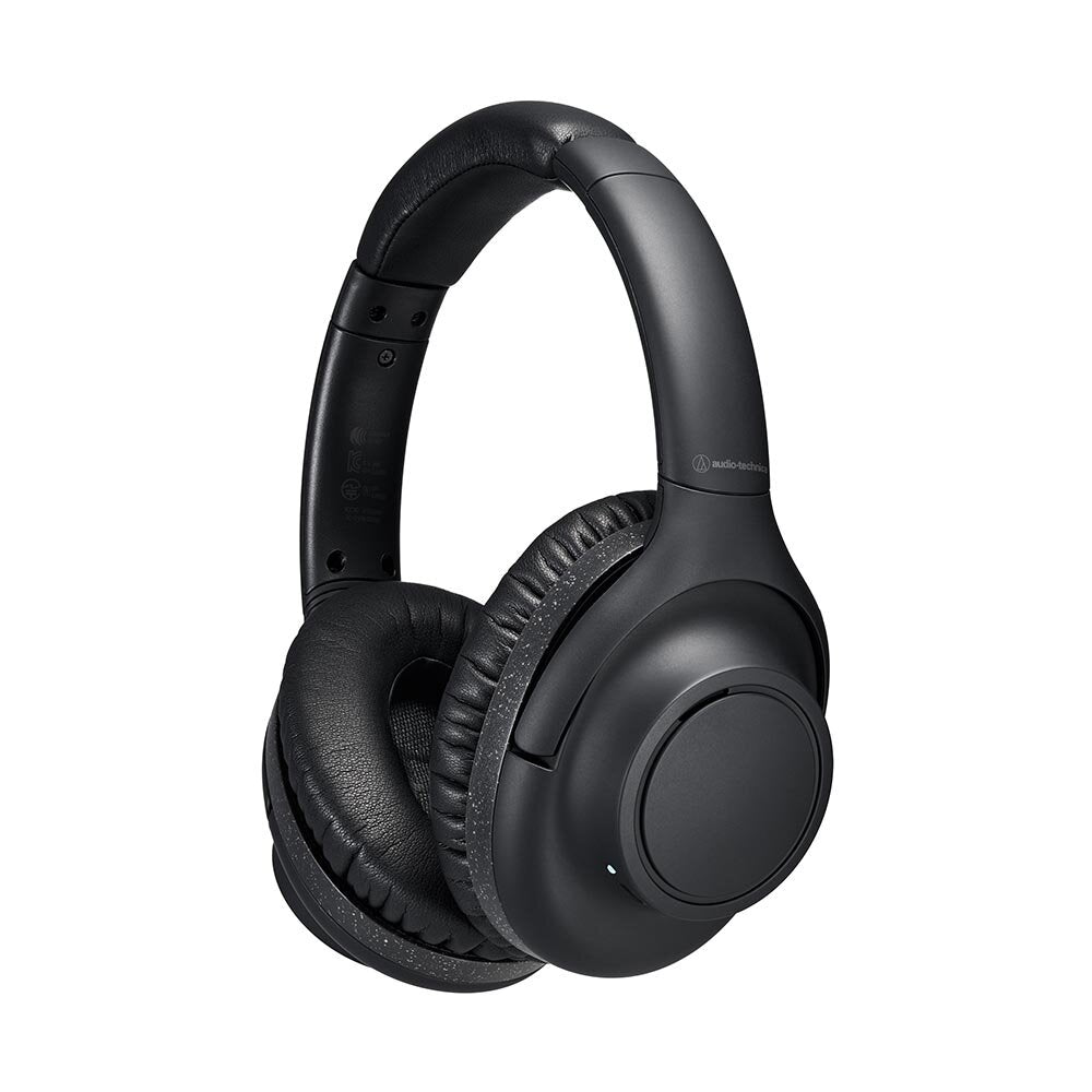 Audífonos Inalámbricos AudioTechnica ATH S300BT Negros vista oficial completa sobre fondo limpio