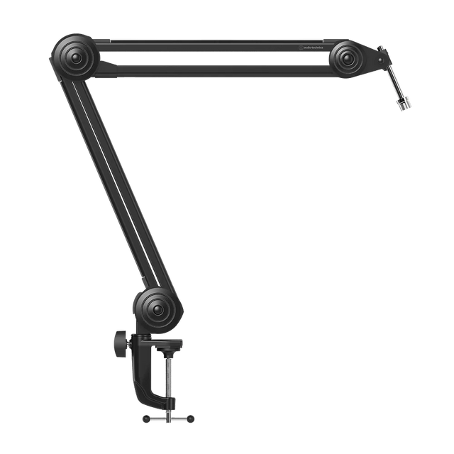 Brazo Articulado para Micrófono AudioTechnica AT8700 Ajustable vista oficial completa sobre fondo limpio