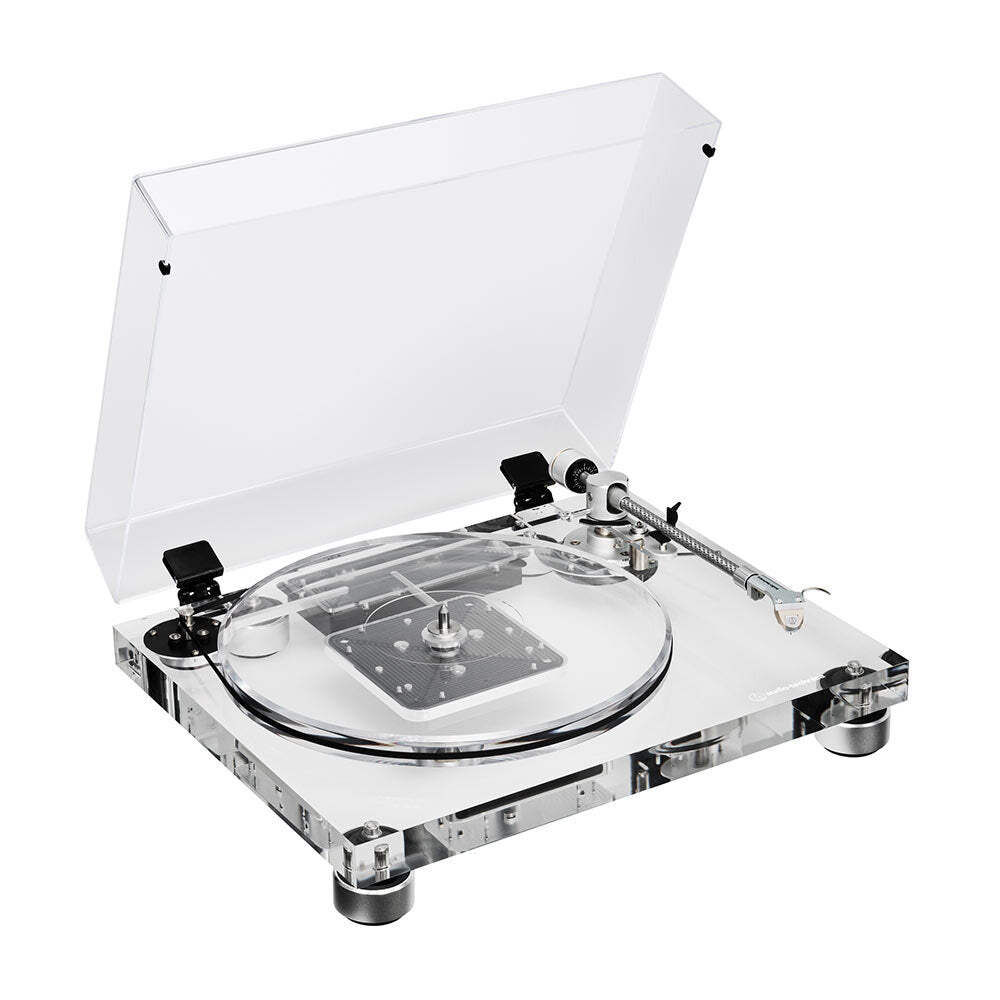 Tocadisco Tornamesa AudioTechnica AT LPA2 Manual de Transmisión por Correa vista oficial completa sobre fondo limpio