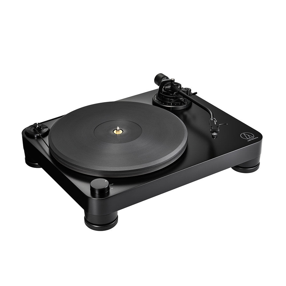Tocadisco Tornamesa AudioTechnica AT LP7X Manual de Transmisión por Correa vista oficial completa sobre fondo limpio
