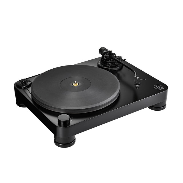 Tocadisco Tornamesa AudioTechnica AT LP7X Manual de Transmisión por Correa vista oficial completa sobre fondo limpio