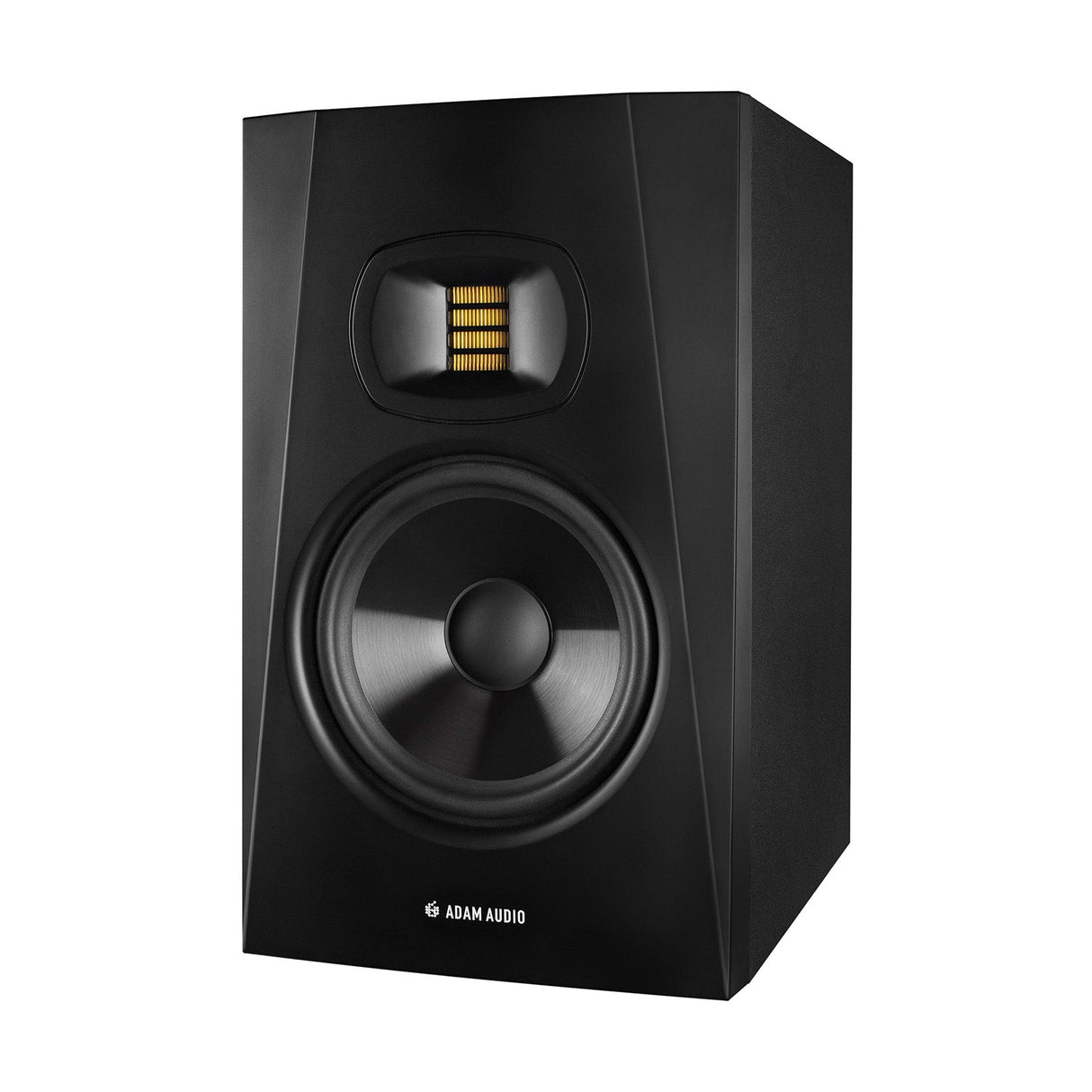 Monitor de estudio ADAM Audio T7V, vista frontal en ángulo