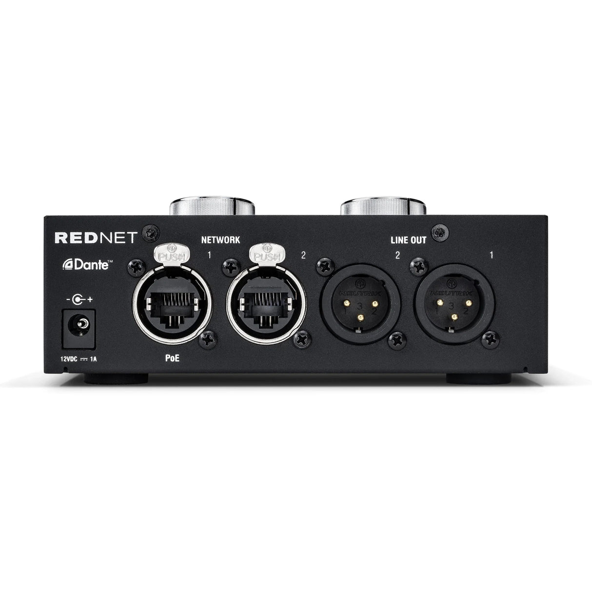 Focusrite RedNet AM2 vista posterior