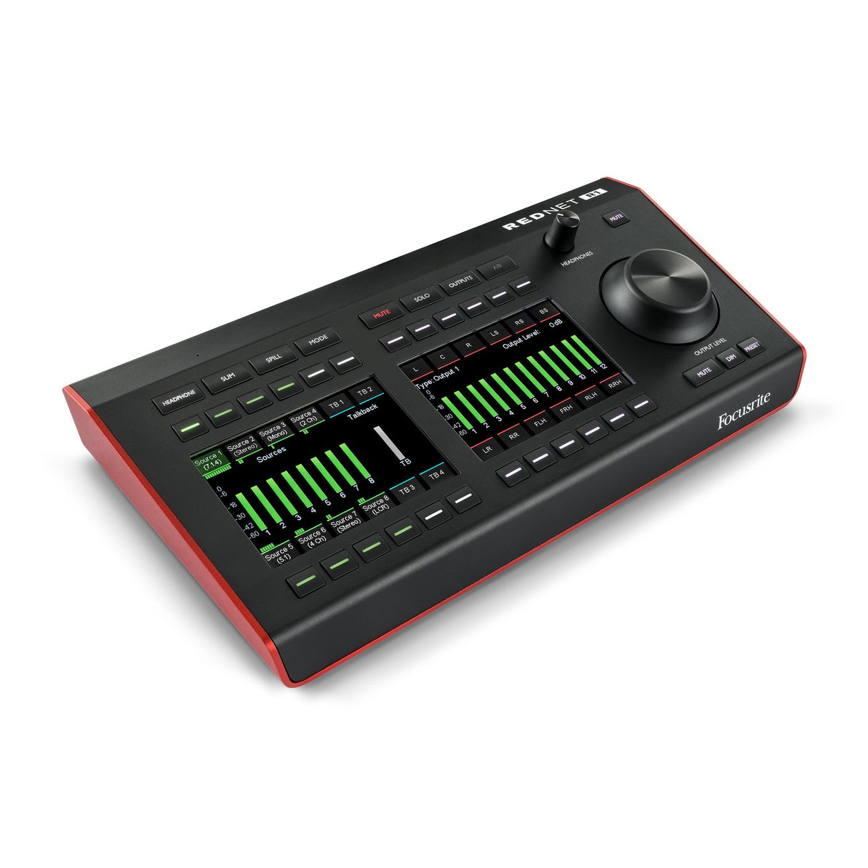 Focusrite RedNet R1 vista lateral