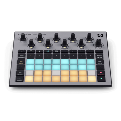Novation Circuit Rhythm vista frontal elevada