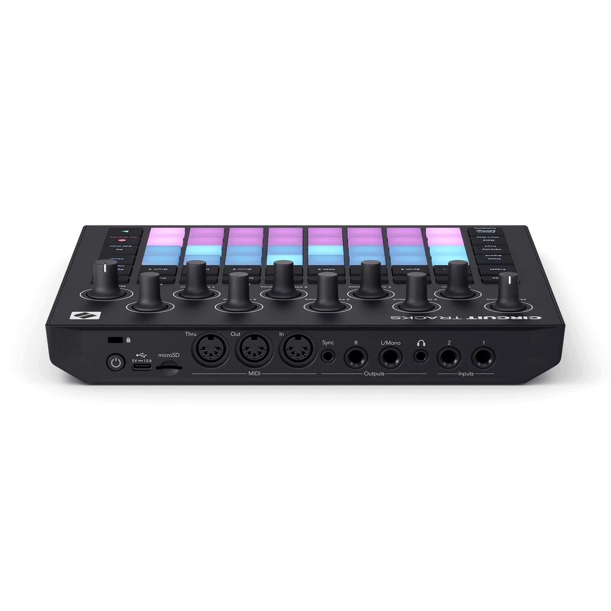 Novation Circuit Tracks vista posterior elevada