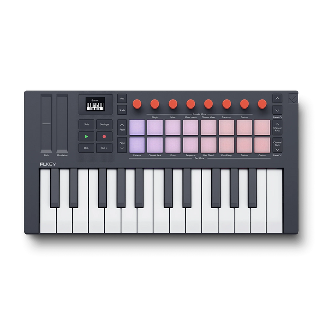 Controlador MIDI Novation FLkey Mini 25 MK2 vista superior