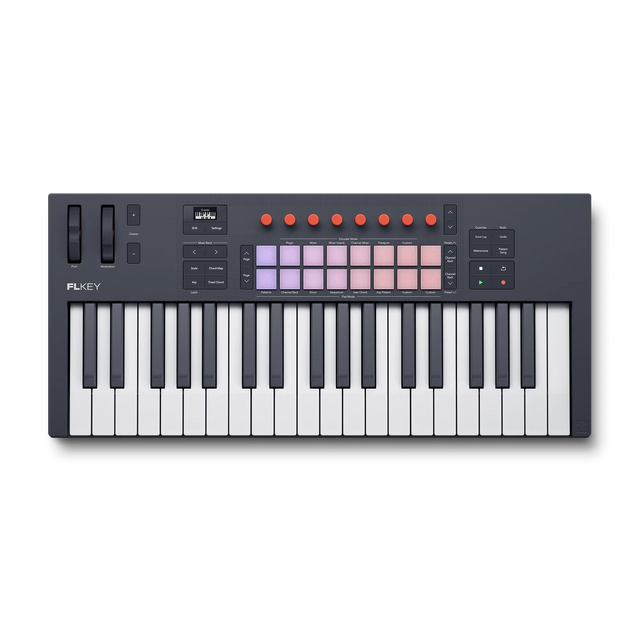 Controlador MIDI Novation FLkey 37 MK2 vista superior