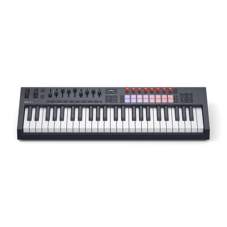 Novation FLkey 49 MK2 vista frontal elevada