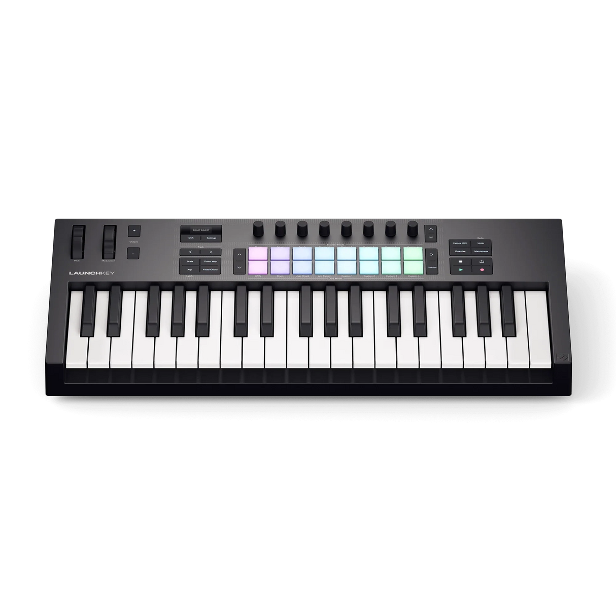 Novation Launchkey 37 MK4 vista frontal elevada