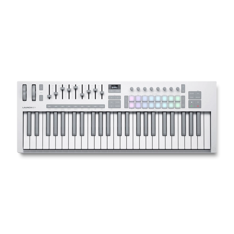 Controlador MIDI Novation Launchkey 49 White MK4 vista superior