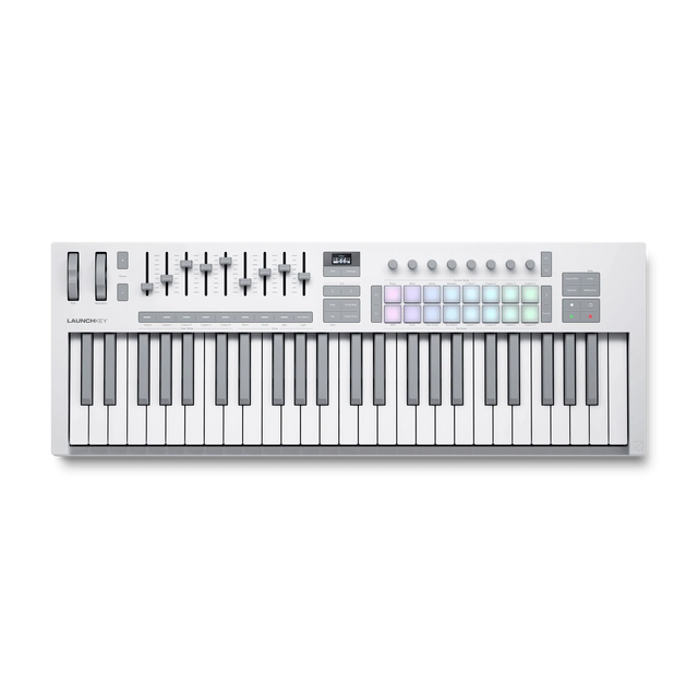 Controlador MIDI Novation Launchkey 49 White MK4 vista superior