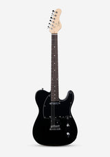Guitarra eléctrica Telecaster Smiger negra vista frontal