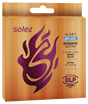 Encordado Solez SLAB11 para guitarra acústica, Brass 80/20 calibre .011–.052, empaque oficial