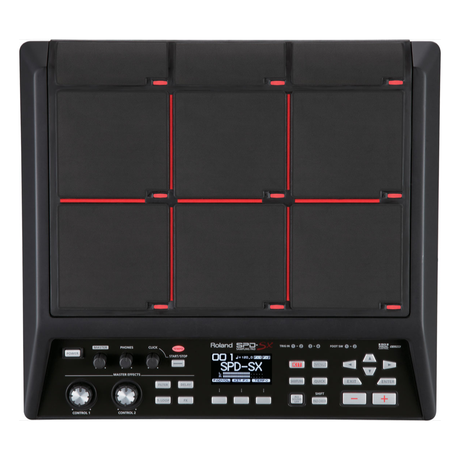 Pad de muestreo Roland SPD-SX visto desde arriba