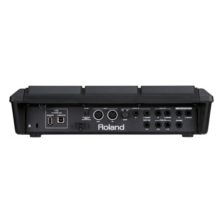 Pad de muestreo Roland SPD-SX visto desde la parte posterior