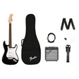 Combo Squier Debut Stratocaster Black 0379800006 con amplificador Fender Frontman 10G