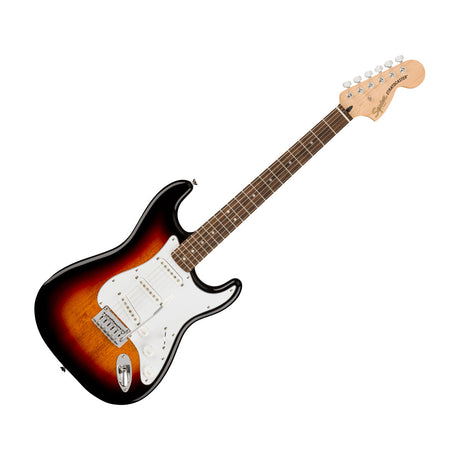 Guitarra Eléctrica Fender Squier Affinity Stratocaster LRL Sunburst, portada diagonal