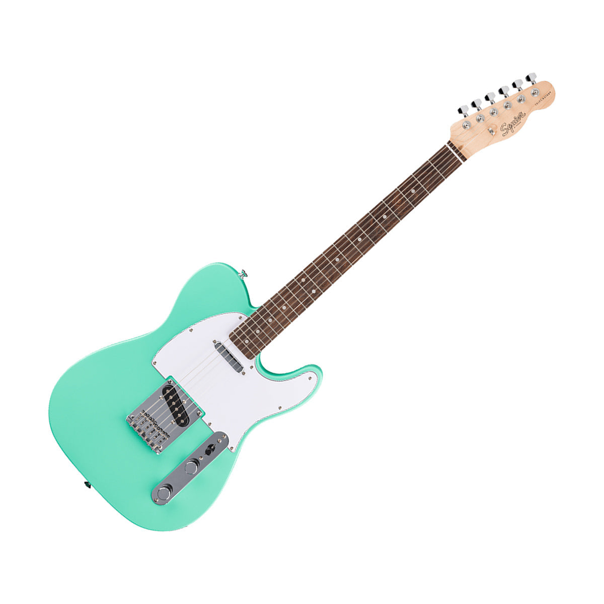 Guitarra Eléctrica Fender Squier Debut Telecaster Verde 0379670549, portada diagonal