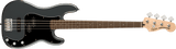 Bajo Squier Affinity Series Precision Bass PJ Charcoal Frost Metallic, vista frontal