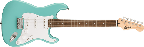 Guitarra Squier Bullet Stratocaster HT Tropical Turquoise, vista frontal