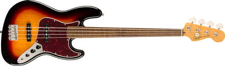Bajo Squier Classic Vibe '60s Jazz Bass Fretless 3-Color Sunburst, vista frontal
