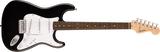 Guitarra Squier Debut Collection Stratocaster negra, vista frontal