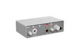 Interfaz de audio Steinberg IXO12 blanco vista principal sobre fondo blanco