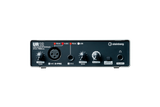 Interfaz de audio Steinberg UR12 plata y negro, panel frontal