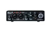 Interfaz de audio Steinberg UR22C negro y gris, panel frontal