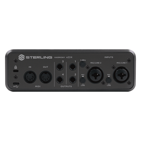 Interfaz Sterling Harmony H224, panel posterior