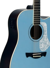 Guitarra Tagima Andes EQ azul, vista posterior