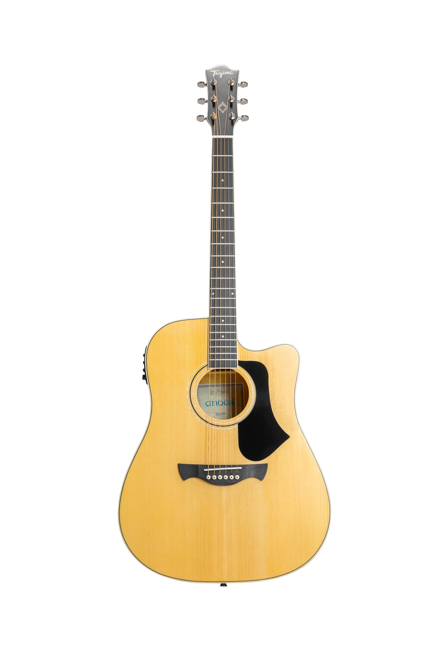 Guitarra electroacústica Tagima Andes EQ Natural Amber Satin, vista completa