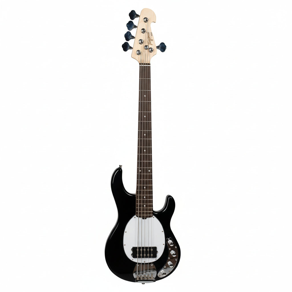 Bajo Tagima TBM-5 negro con golpeador blanco, vista principal