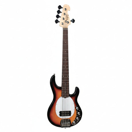 Bajo Tagima TBM-5 sunburst con golpeador blanco, vista principal