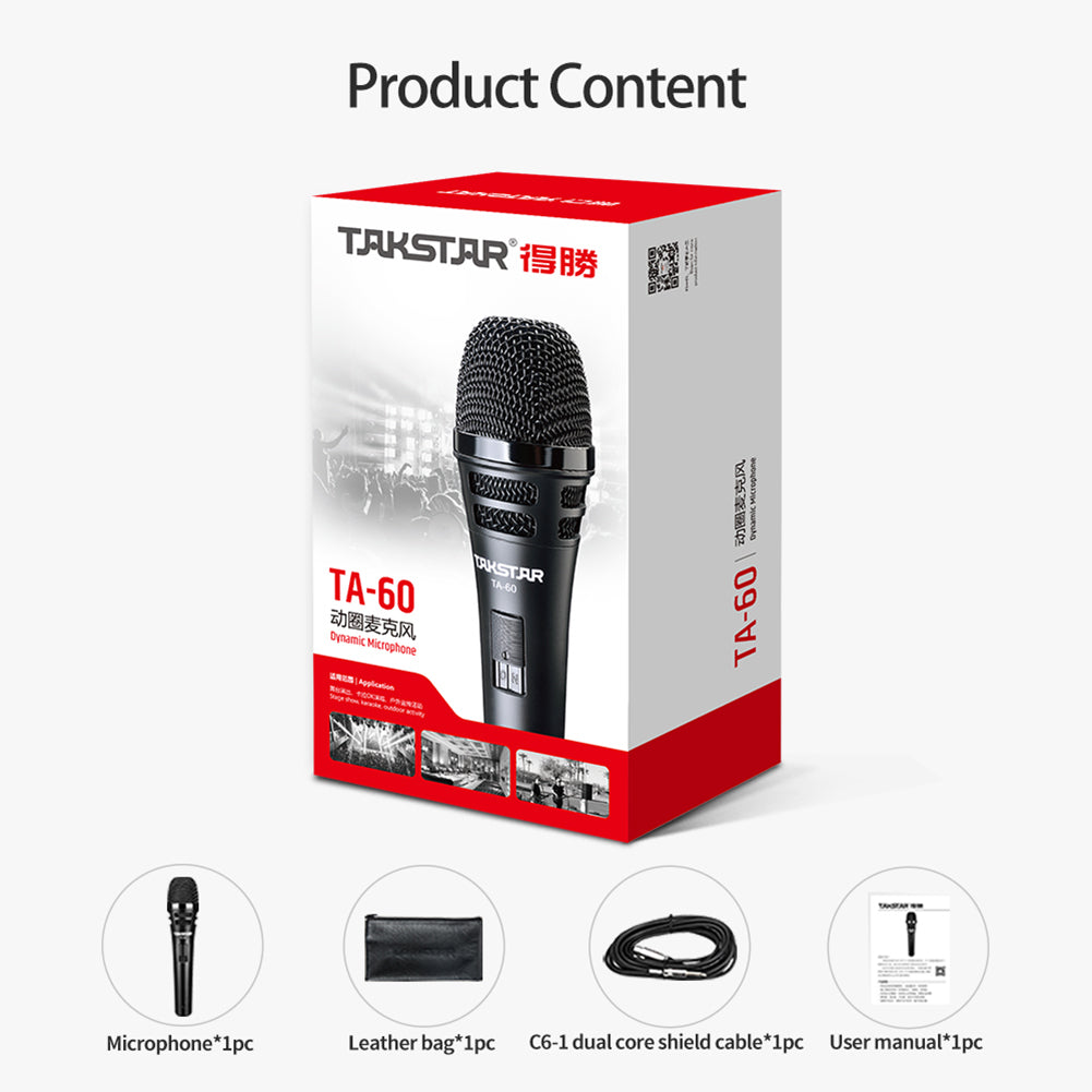 Contenido del micrófono Takstar TA-60