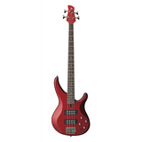 Bajo eléctrico Yamaha TRBX304 CAR Candy Apple Red en vista frontal