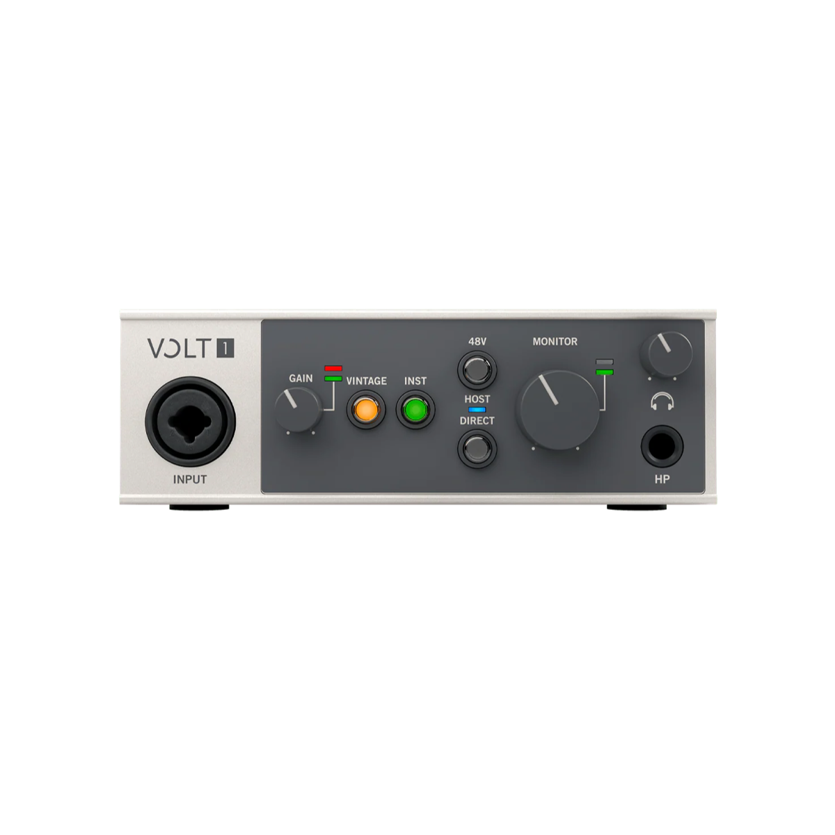 Interfaz de audio Universal Audio Volt 1, vista frontal