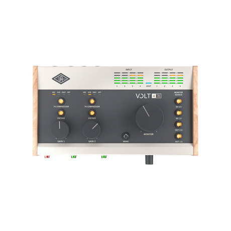 Interfaz de audio Universal Audio Volt 476, vista superior