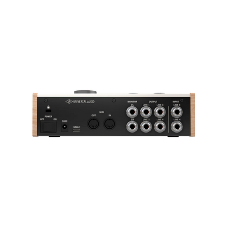 Interfaz de audio Universal Audio Volt 476, panel posterior y conexiones