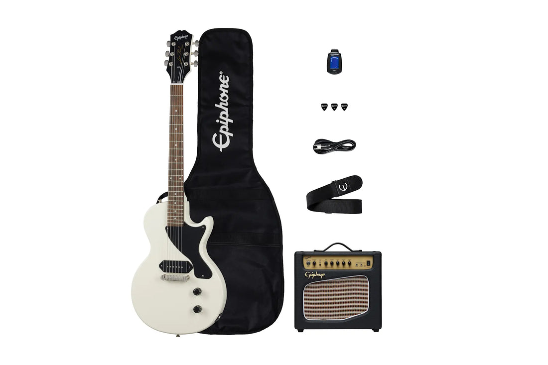 Combo Epiphone Billie Joe Armstrong Les Paul Junior Player Pack Classic White, vista principal