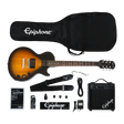 Vista principal del combo Epiphone Les Paul Player Pack Vintage Sunburst
