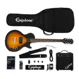 Vista principal del combo Epiphone Les Paul Player Pack Vintage Sunburst