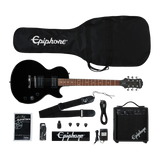 Vista principal del combo Epiphone Les Paul Player Pack Ebony