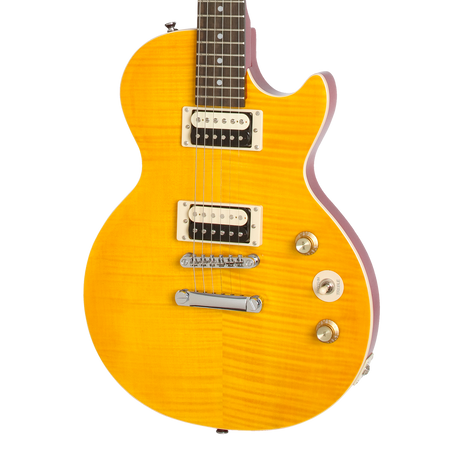 Detalle del cuerpo de la Epiphone Slash Les Paul Special-II Appetite Amber