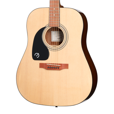 Vista principal de la Epiphone Songmaker DR-100 zurda Natural