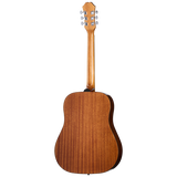 Detalle posterior del cuerpo de la Epiphone DR-100 zurda Natural